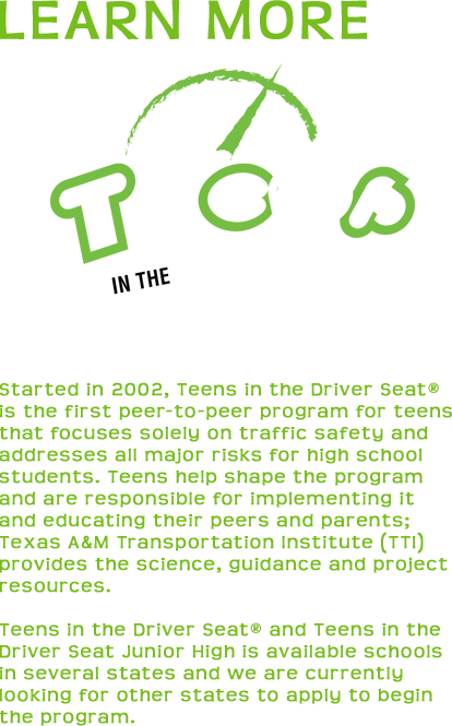 Learn more about Teens in the Driver Seat